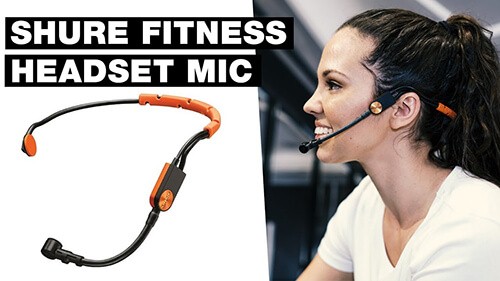 Micro headset shure sm31fh for fitness