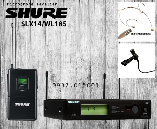 Micro cài áo Shure SLX14/WL185 Micro cài áo Shure SLX14/WL185