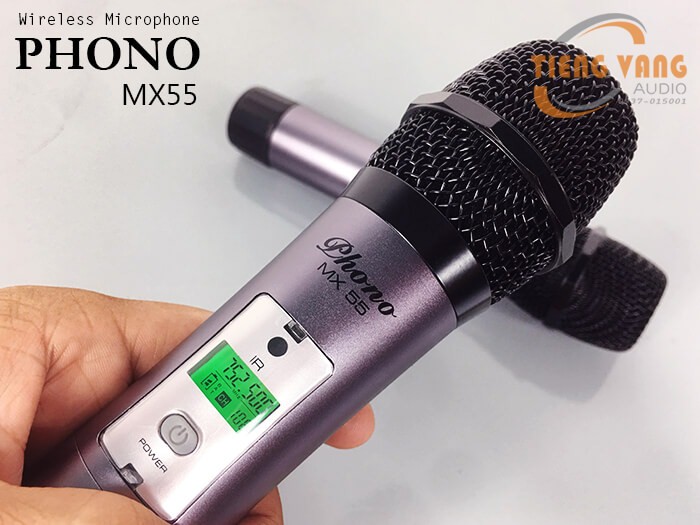 Micro không dây Phono MX55 đổi tần số