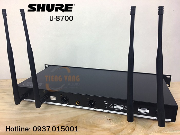 Bộ thu micro không dây shure u8700 Bộ thu micro không dây shure u8700