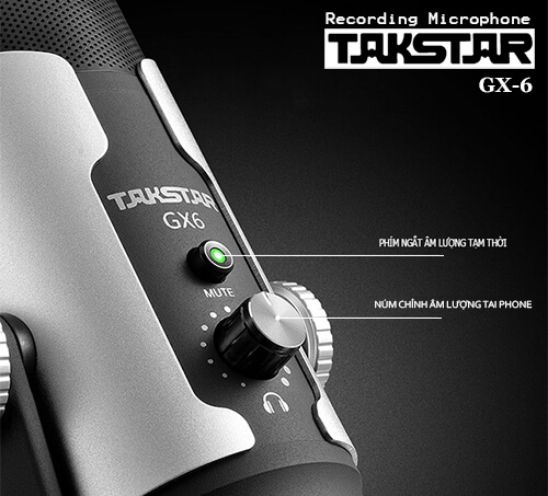 Mic thu âm takstar gx6 chính hãng