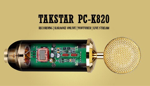 Micro thu âm Takstar PC-K820 chính hãng Micro thu âm Takstar PC-K820 chính hãng