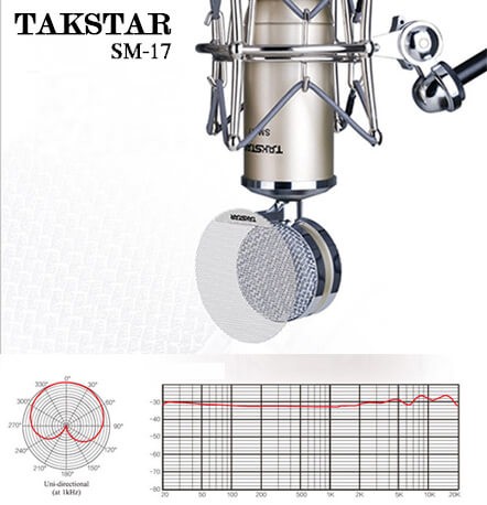 Micro thu âm takstar SM-17 cao cấp