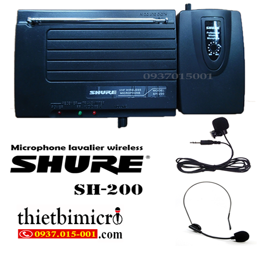 micro không dây đeo tai shure SH200