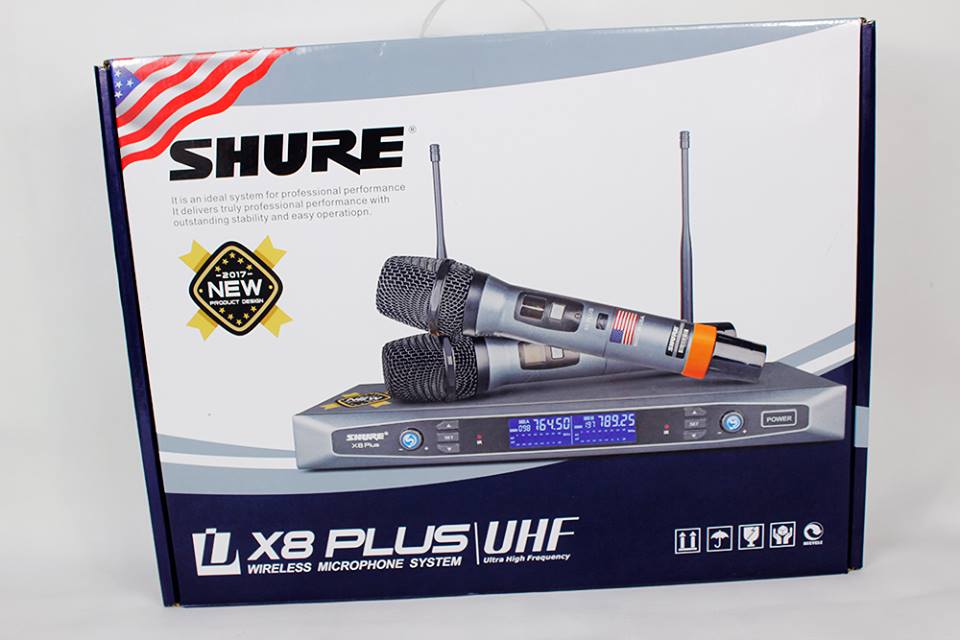 hộp micro không dây shure X8 Plus