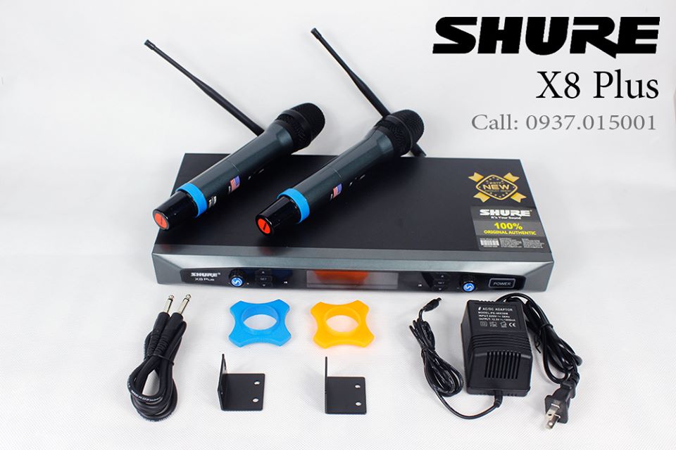 bộ micro không dây shure X8 Plus