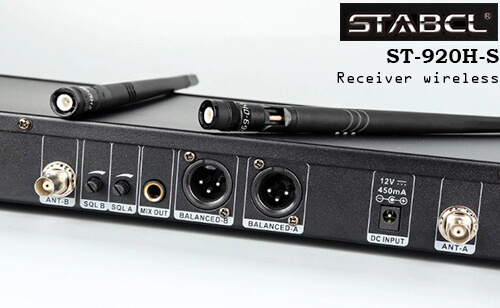 Mặt sau bộ thu không dây STABCL ST-920H-S Mặt sau bộ thu không dây STABCL ST-920H-S