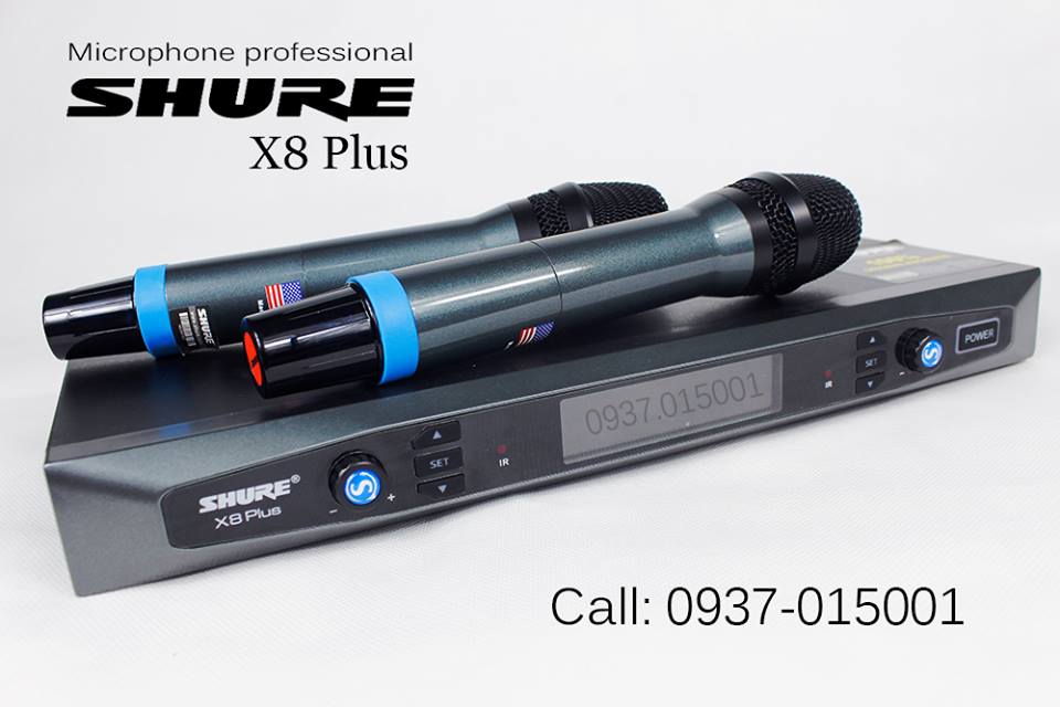 micro không dây shure X8 Plus